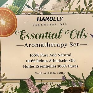 White and Green Aromatherapy Set with Pure Essential Oils